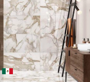 Gres cerámico 60,5x60,5 cm Alpino brillante oro 1,83 m2