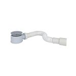Desagüe para receptáculo 1 1/2" plást con sifón corrugado