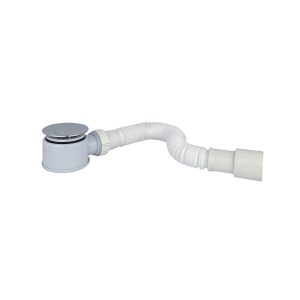 Desagüe para receptáculo 1 1/2" plást con sifón corrugado