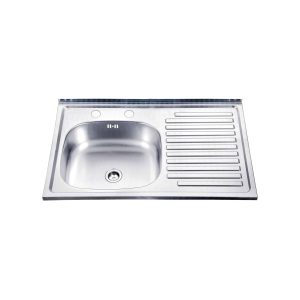 Lavaplatos 80x50 cm 1C 1E D para grifería combinacion