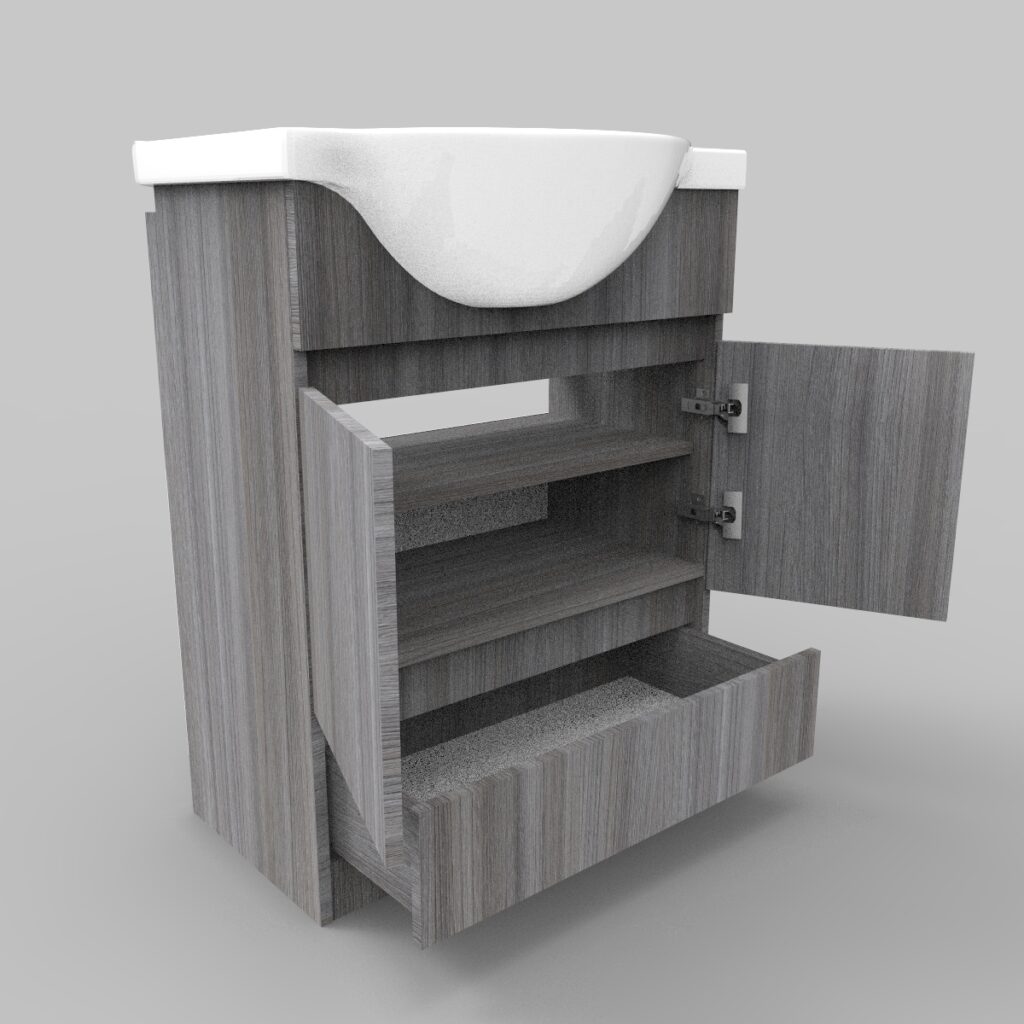 Mueble Vanitorio Parma 70 Humo