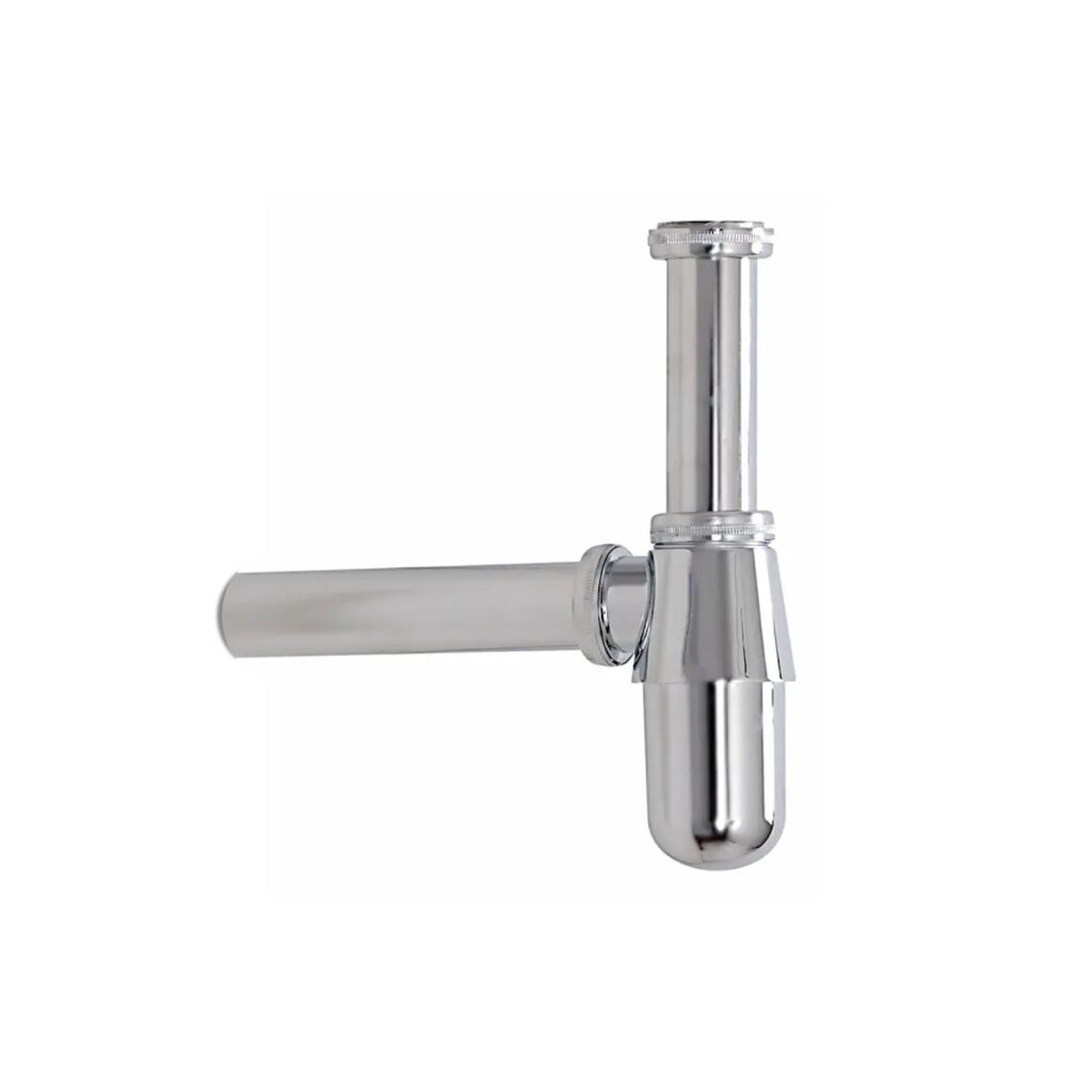 Sifón Fanaloza botella metálico 1 1/4″ tubo 20 cm
