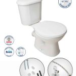 Sanitario Andes a muro con set y pernos