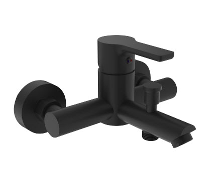 Monomando Tina Ducha Asti Negro Mate