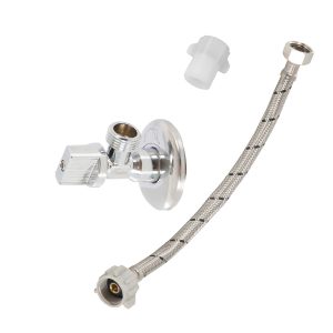 Set de llave angular con flexible 1/2"-15/16" 30 cm con adaptador