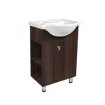 Mueble vanitorio Parma 56 Chocolate con repisa