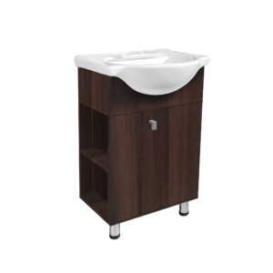 Mueble vanitorio Parma 56 Chocolate con repisa