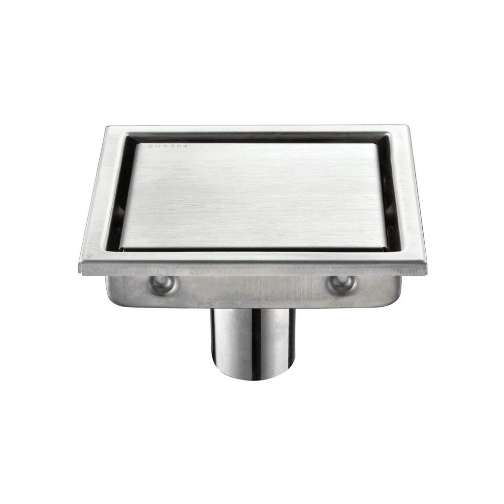 Desagüe de ducha liso 11 x 11 cm