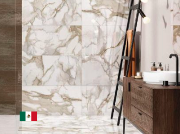 Gres cerámico 60,5x60,5 cm Alpino brillante oro 1,83 m2