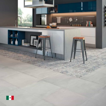 Gres cerámico 62x62 cm Bronx decor grey mate 1,93m2