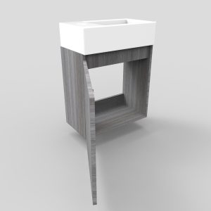 Mueble Vanitorio Aria con puerta Humo