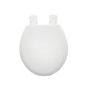 Asiento Madera Redondo cierre suave Bisagra plástica