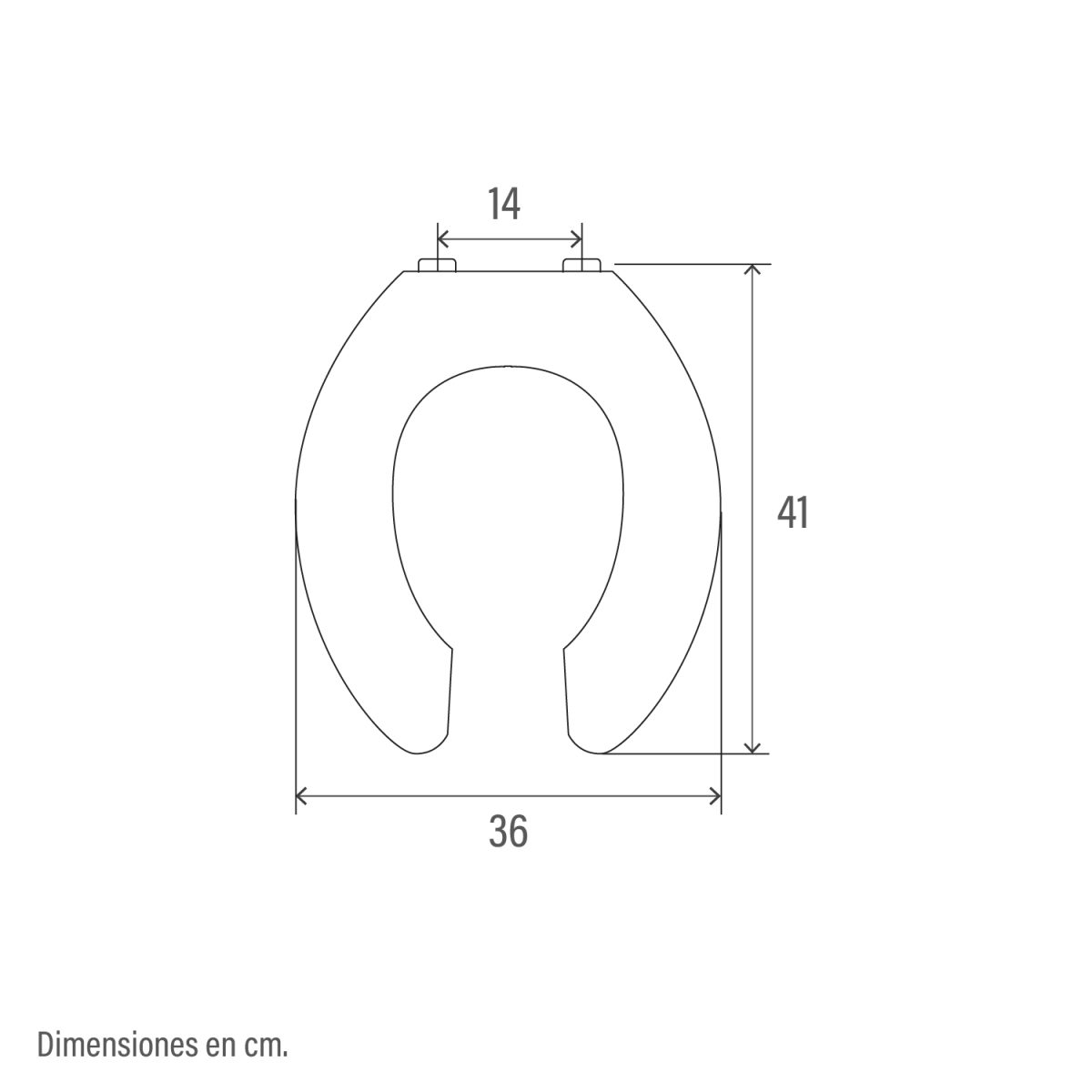 Asiento Open Ring Redondo - Home & Bath Center
