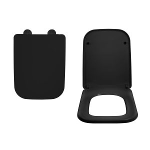 Asiento Square Negro Mate especial cierre suave