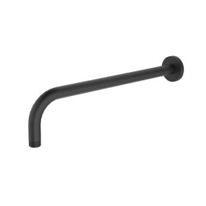 Brazo de ducha negro 30 cm con flange