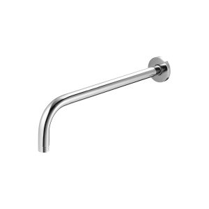 Brazo de ducha cromado de 30 cm con flange