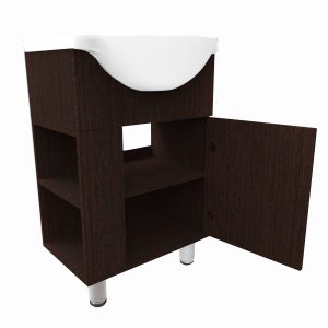 Mueble vanitorio Parma 56 Wengue con repisa