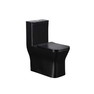 Sanitario One Piece Square Negro a 30,5 cm