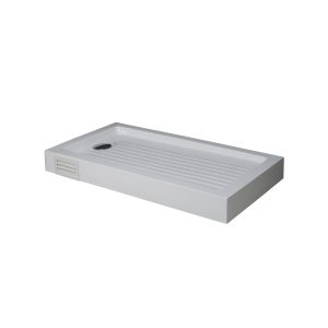 Receptáculo Acrílico con Desagüe 120 x 70 cm