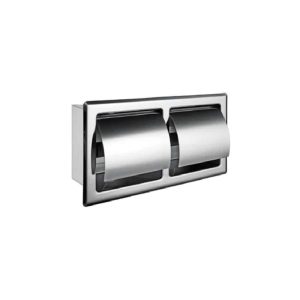 Dispensador papel higiénico doble empotrado