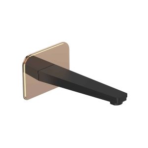 Caño de tina Hix Negro Cobre