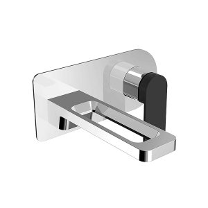 Monomando Lavamanos Empotrado Inclina Cromado Negra