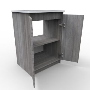 Mueble Vanitorio Sotille 60 Humo a piso