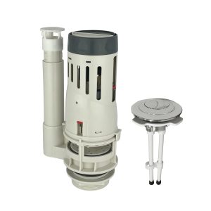 Válvula de descarga dual con botón universal para tanque