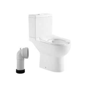 Sanitario Prego ADA Multidescarga asiento Open Ring con codo a 20,5 cm